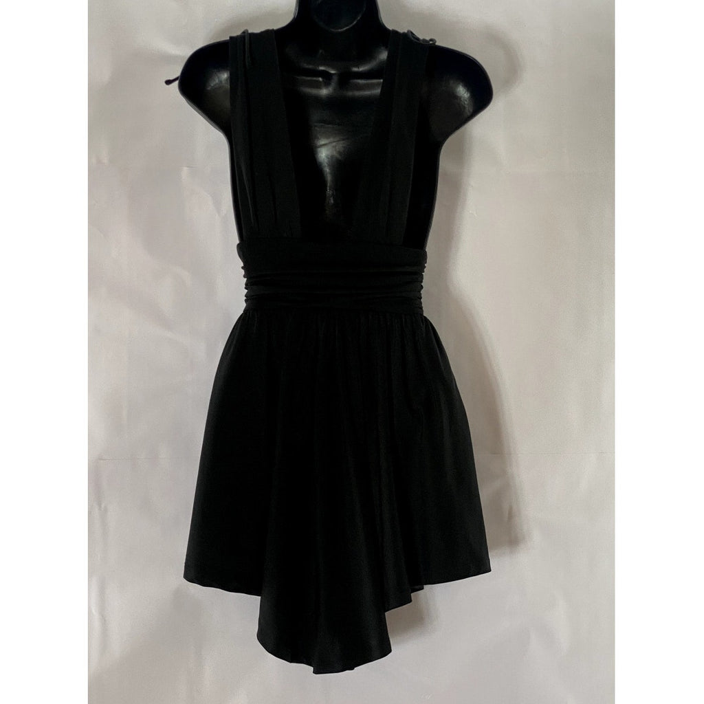 WHITE FOX Women's Solid Black My Pleasure Sleeveless Mini Dress SZ XS