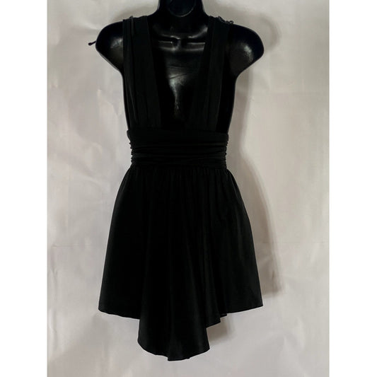 WHITE FOX Women's Solid Black My Pleasure Sleeveless Mini Dress SZ XS