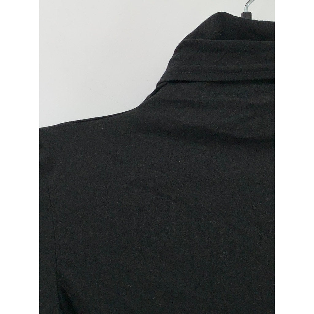 LOS ANGELES APPAREL Women's Black Turtleneck Long Sleeve T-Shirt SZ M