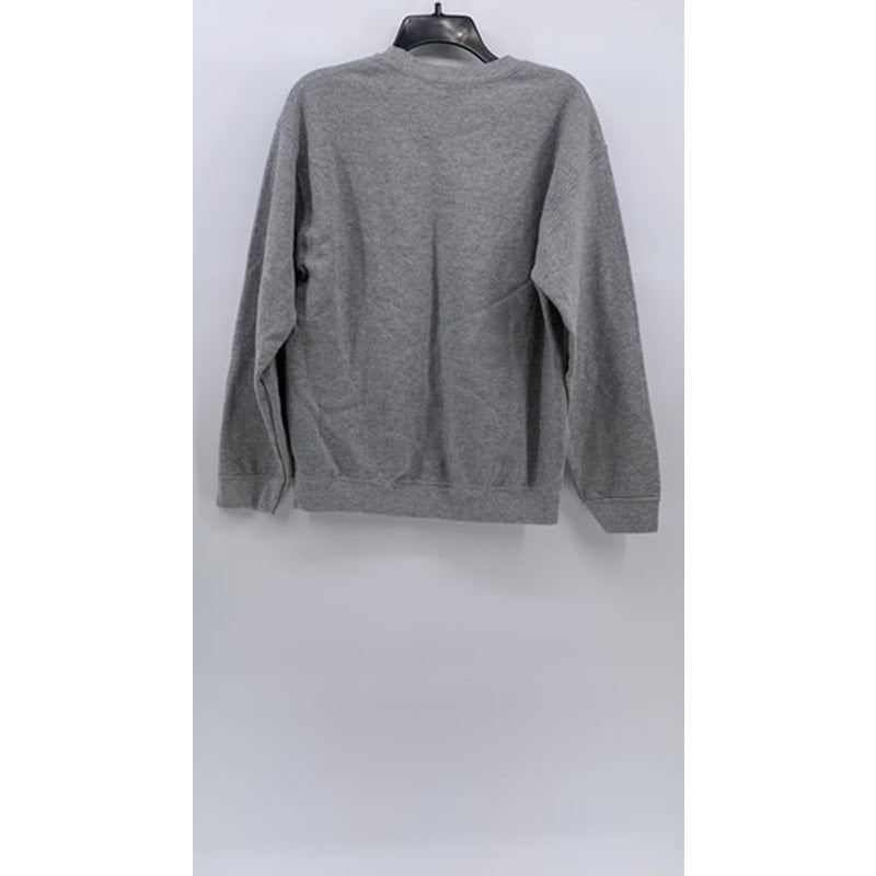 GILDAN Heather Gray Crewneck Graphic Sweatshirt SZ M