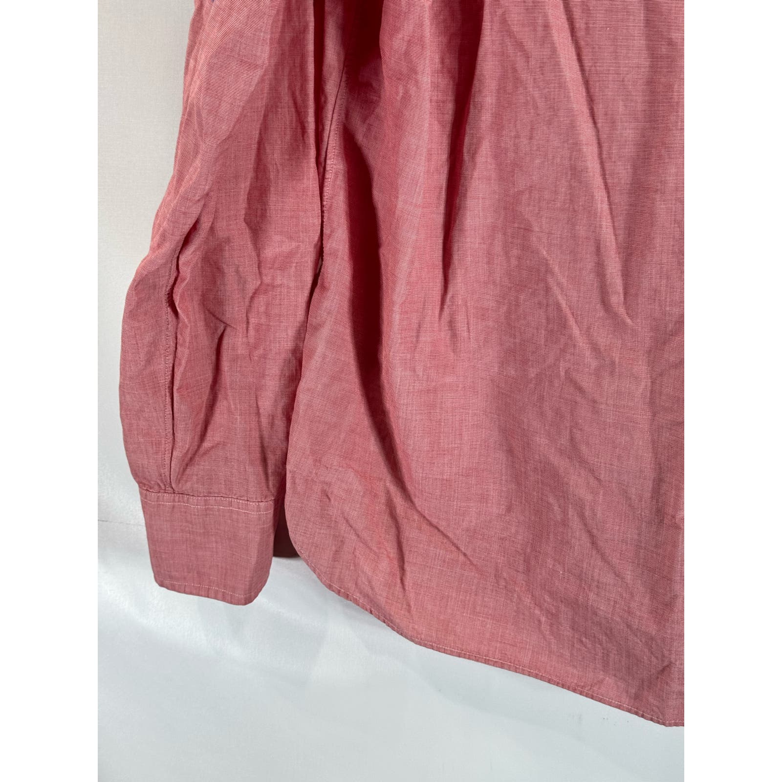 J. CREW Men's Red Slim-Fit Cotton Button-Up Long Sleeve Shirt SZ L