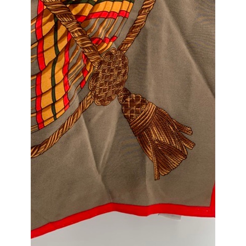 SANDRA ROTH CIAO SPORT Women's Brown Printed Silk Lightweight Scarf
