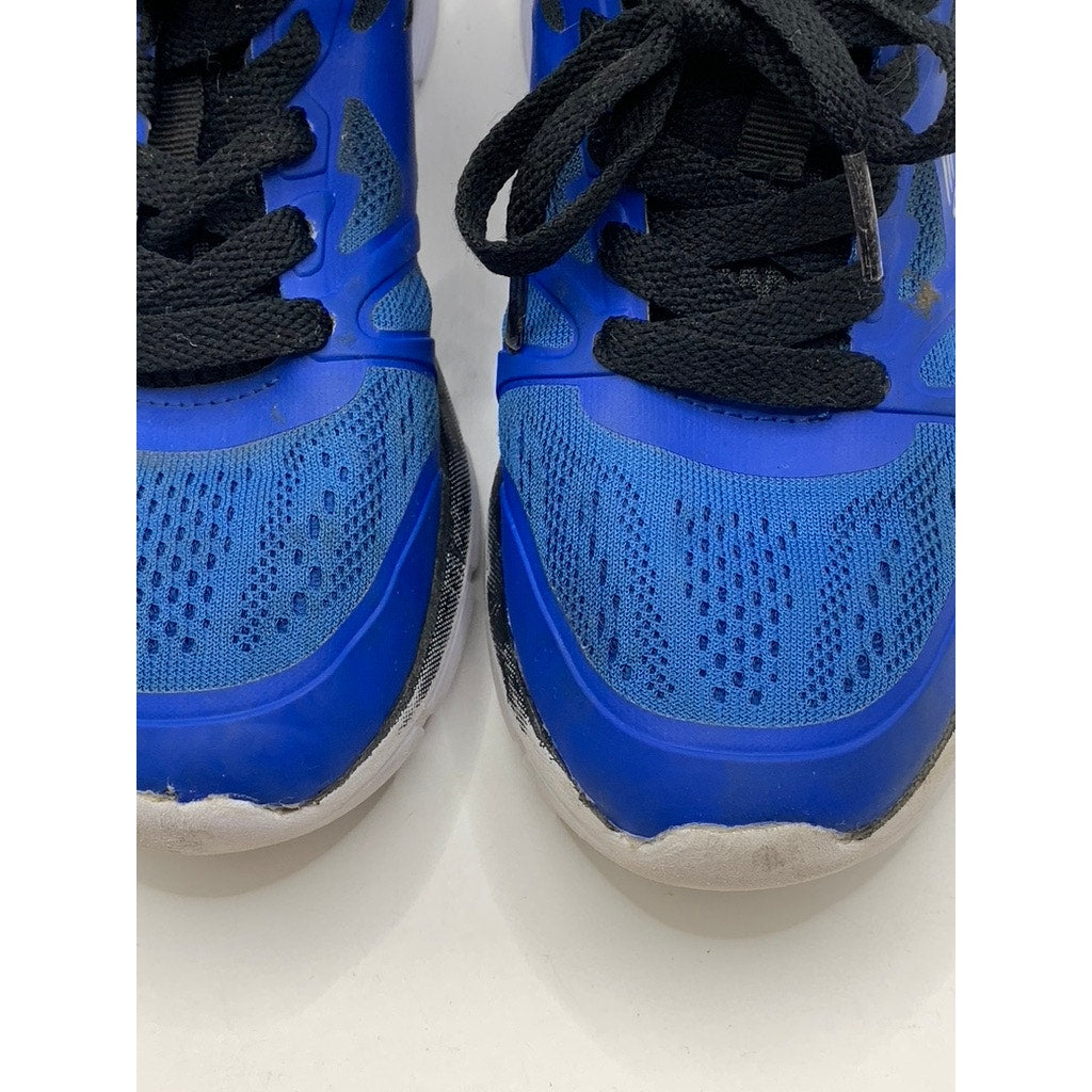 RBX Kids' Blue-Black Mesh Knit Running Shoes SZ 1