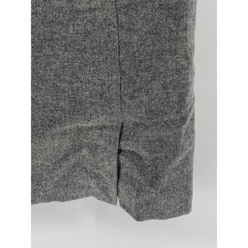 BA&SH Women's Charcoal Gray Dornelle Spilt Neck Padded Cap Sleeve Mini Dress SZM