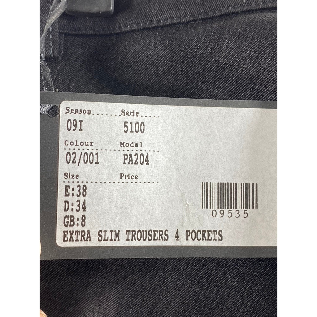 ISABEL DE PEDRO Women's Black Solid Extra Slim Leg 4-Pocket Trouser SZ 4