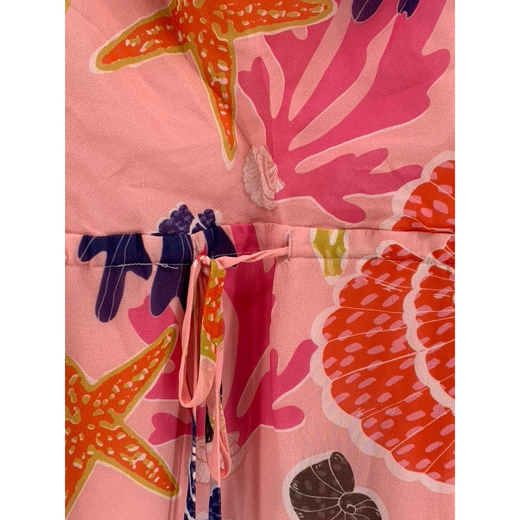 MILLY Women's Pink Eva Seashell Print Mini Dress SZ 8