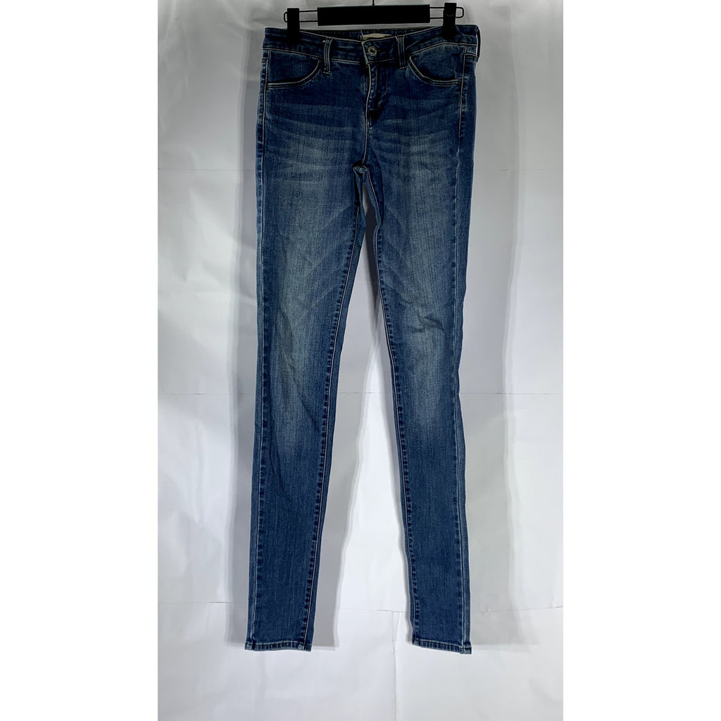 UNIQLO Women's Dark Blue Skinny Denim Straight-Leg Regular-Fit Jean SZ 24X33