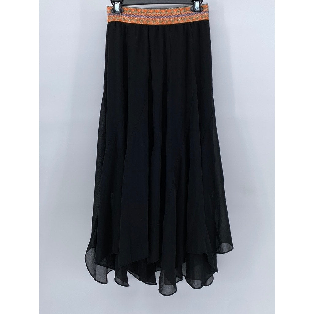 UNBRANDED Boho Chic Womens Flowy Maxi Skirt SZ (S)
