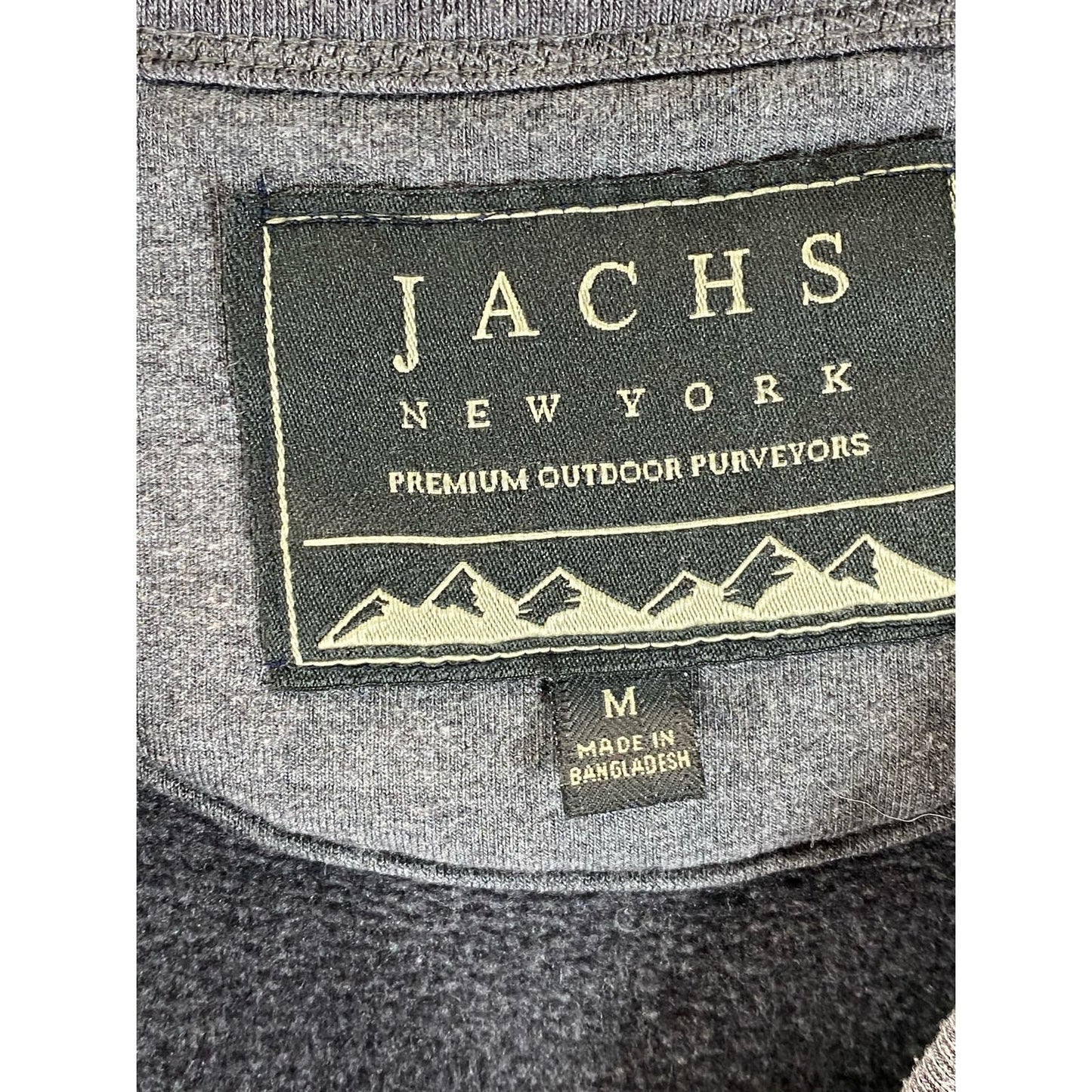 JACHS Men's Grey Solid Crewneck Long Sleeve Pullover Sweater SZ M