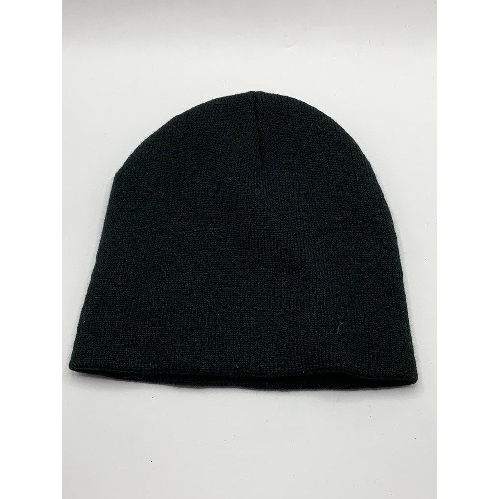 UNBRANDED Black Knit Embroidered Origami Bird Beanie SZ OS