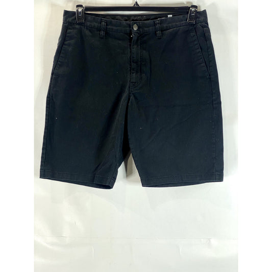 VOLCOM Men's Solid Black Chino Shorts SZ 36