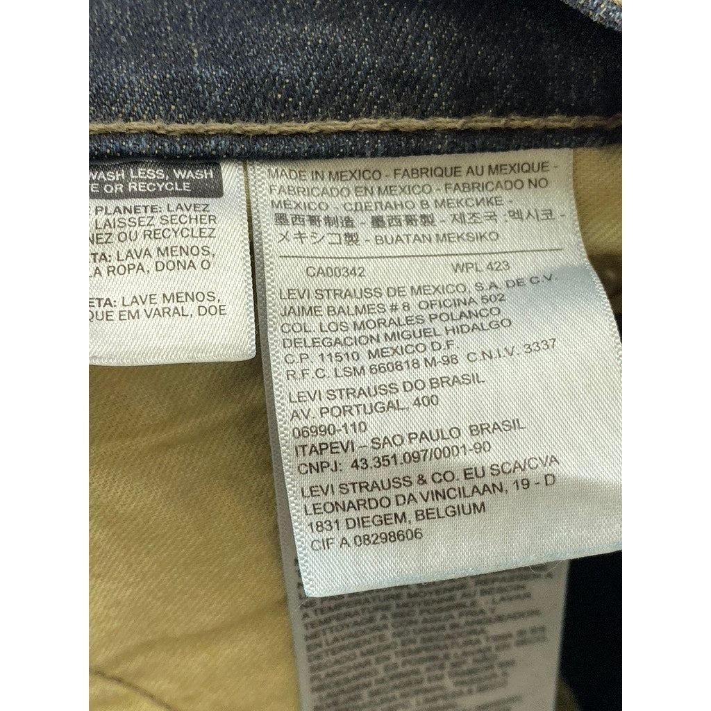 LEVI'S Men's Indigo Blue 511 Denim Slim-Fit Five-Pocket Jean SZ 33X34