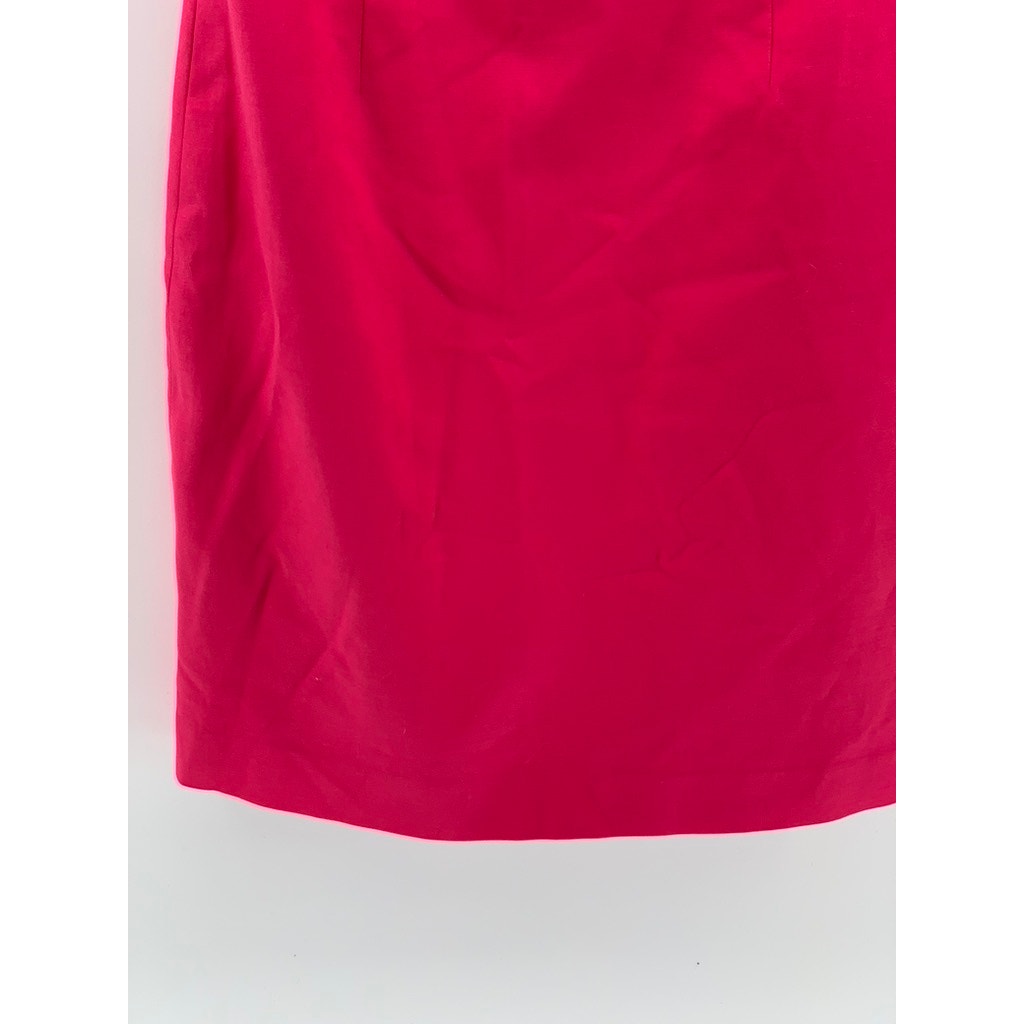 T TAHARI Women's Fuchsia Crewneck Sleeveless Sheath Mini Dress SZ 8