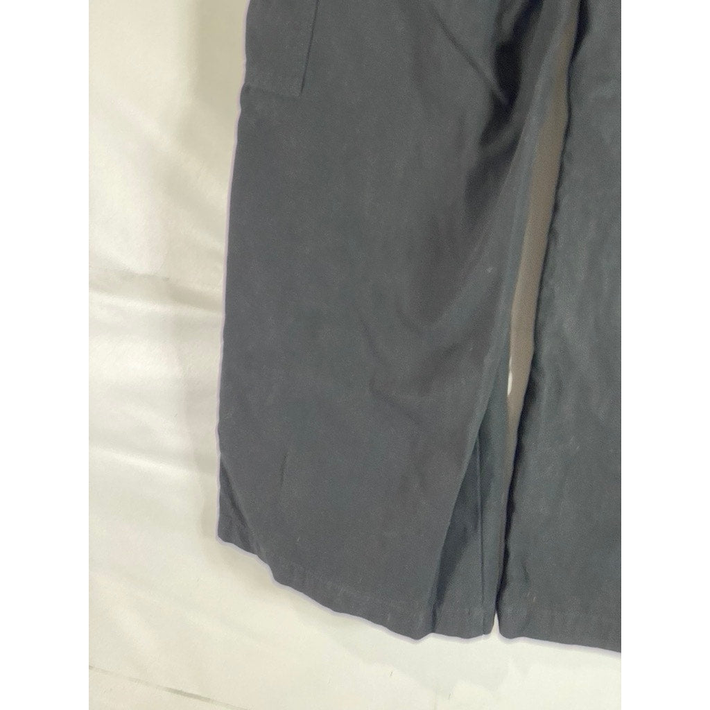 ARITZIA GOLDEN BY TNA Women's Black/Blue Floral Embroidered Cargo Pants SZ 6