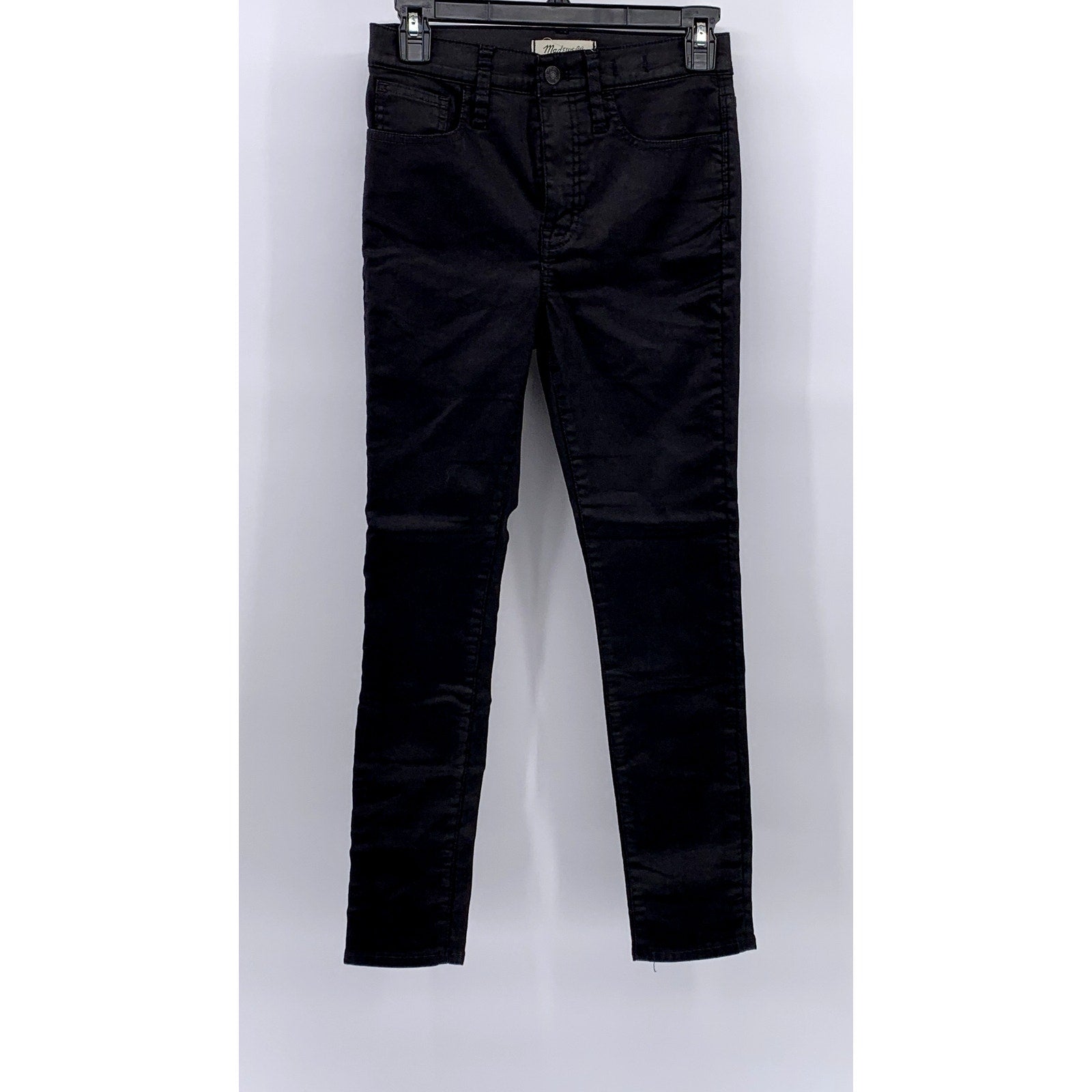 MADEWELL Women's Black Petite 10" High-Rise Skinny Jeans SZ 26P