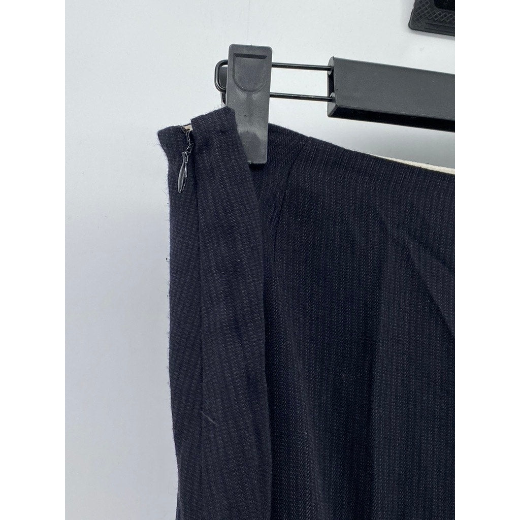 TREASURE & BOND Women's Navy Straight Mini Skirt SZ 10