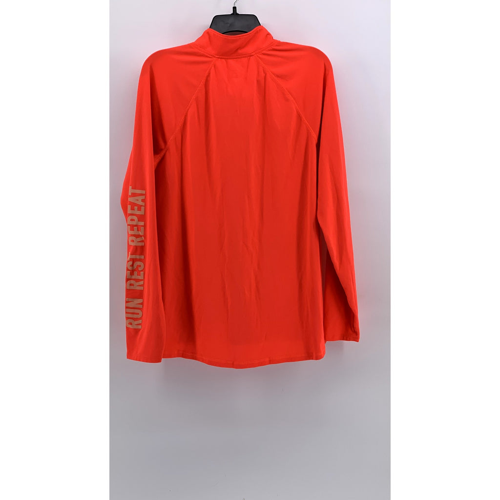 OLD NAVY ACTIVE Women's Neon Orange Semi Fitted Go-Dry Sweatshirt SZ XL