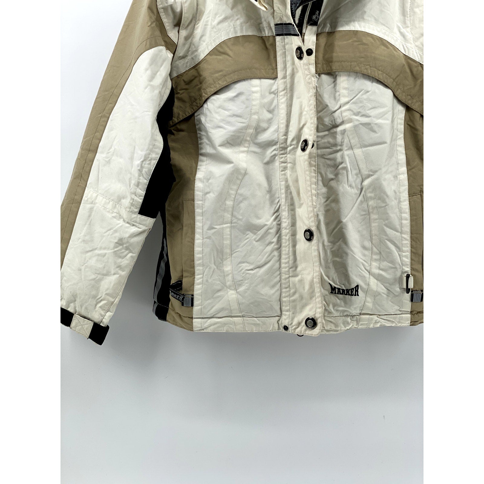 MARKER Women's Vintage White-Tan Salt Lake 2002 Olympics Winter Jacket SZ 6