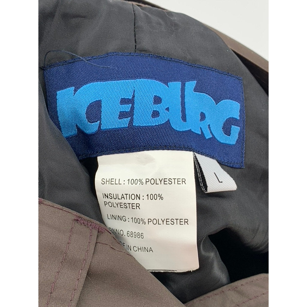 ICEBURG Women's Brown Lined Snow Ski Pants SZ L