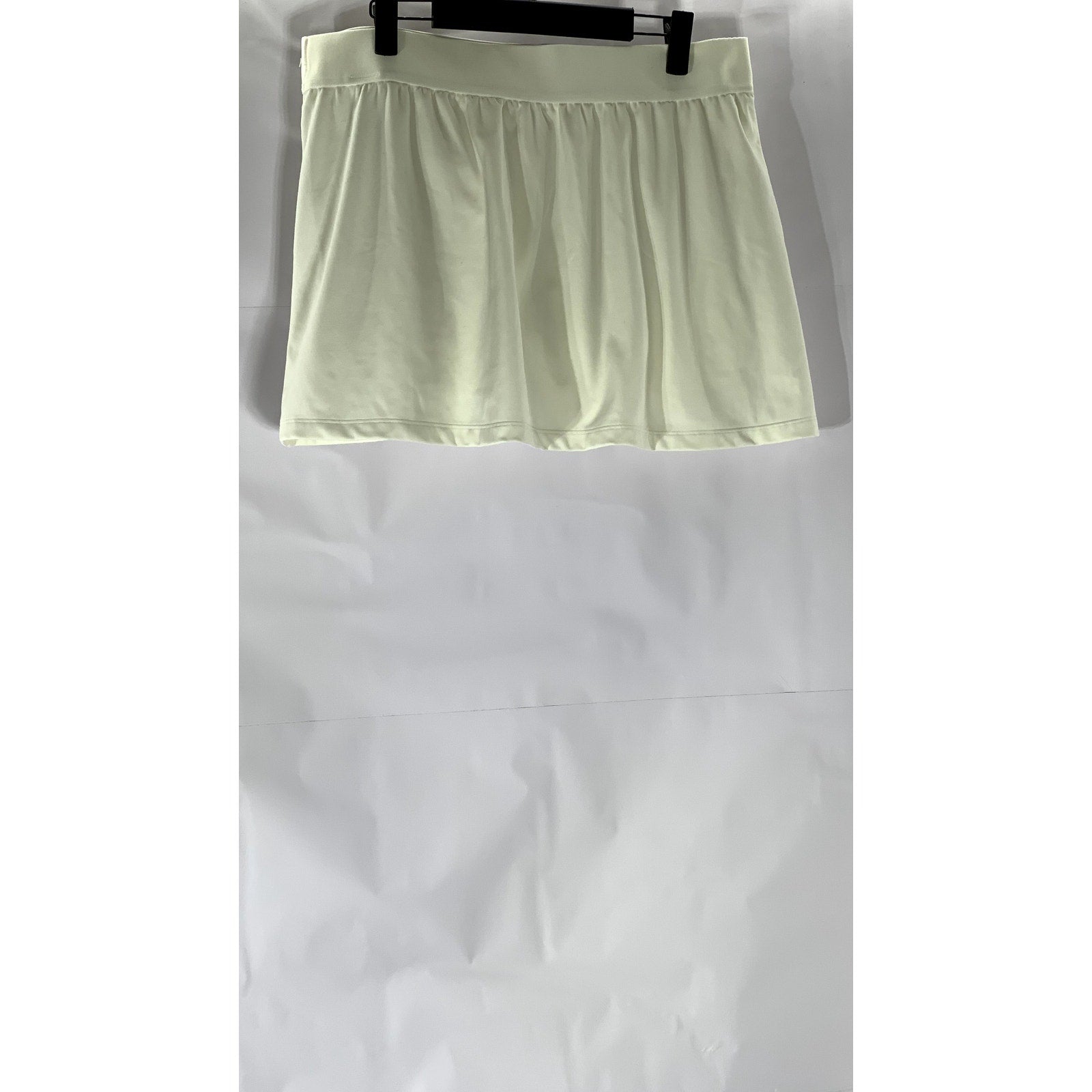 GAP Women's Petite Off-White Eclipse Front Split Hem Active Skort SZ L