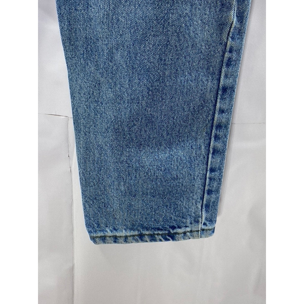 LEE Women’s Blue Denim Slim-Leg Mom Jean SZ 32