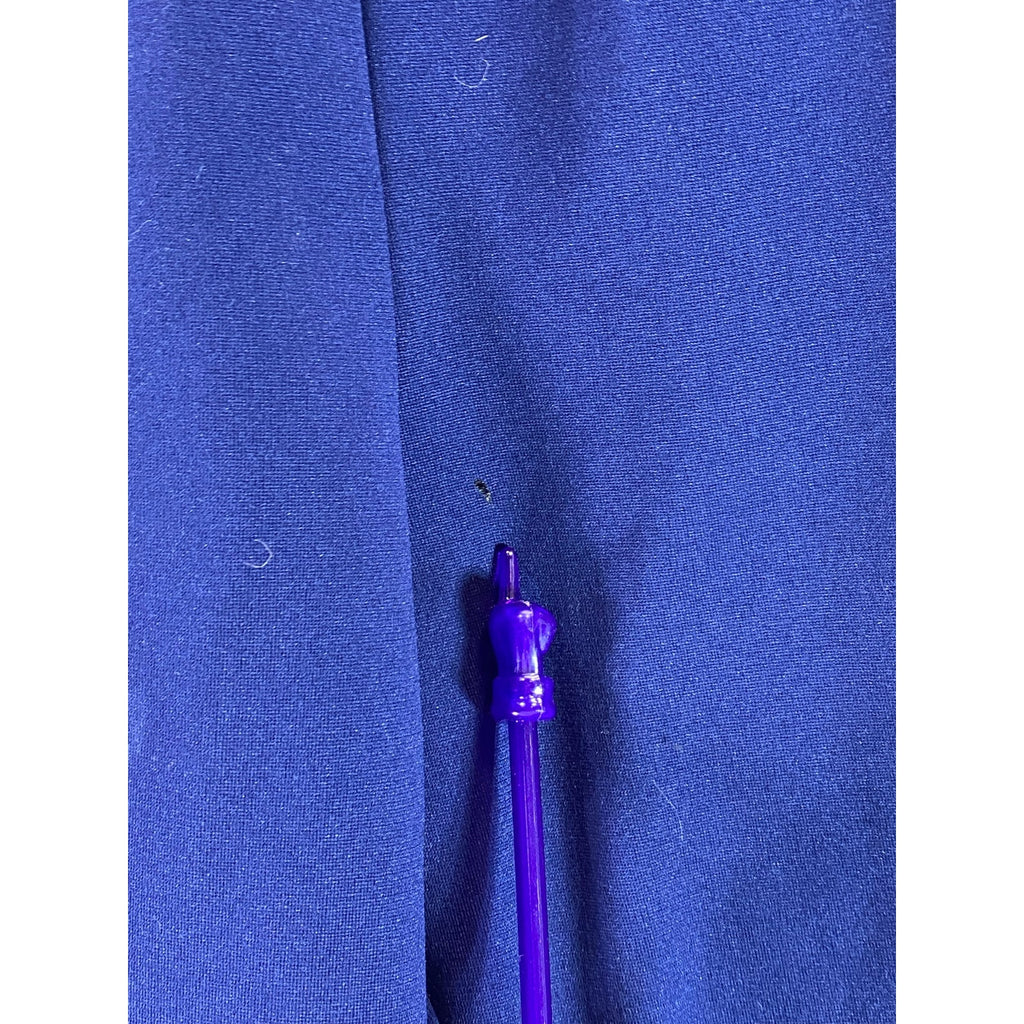 ADIDAS Youth Navy/Yellow 3-Stripe Hem Vintage  Pull-On Active Pants SZ XL