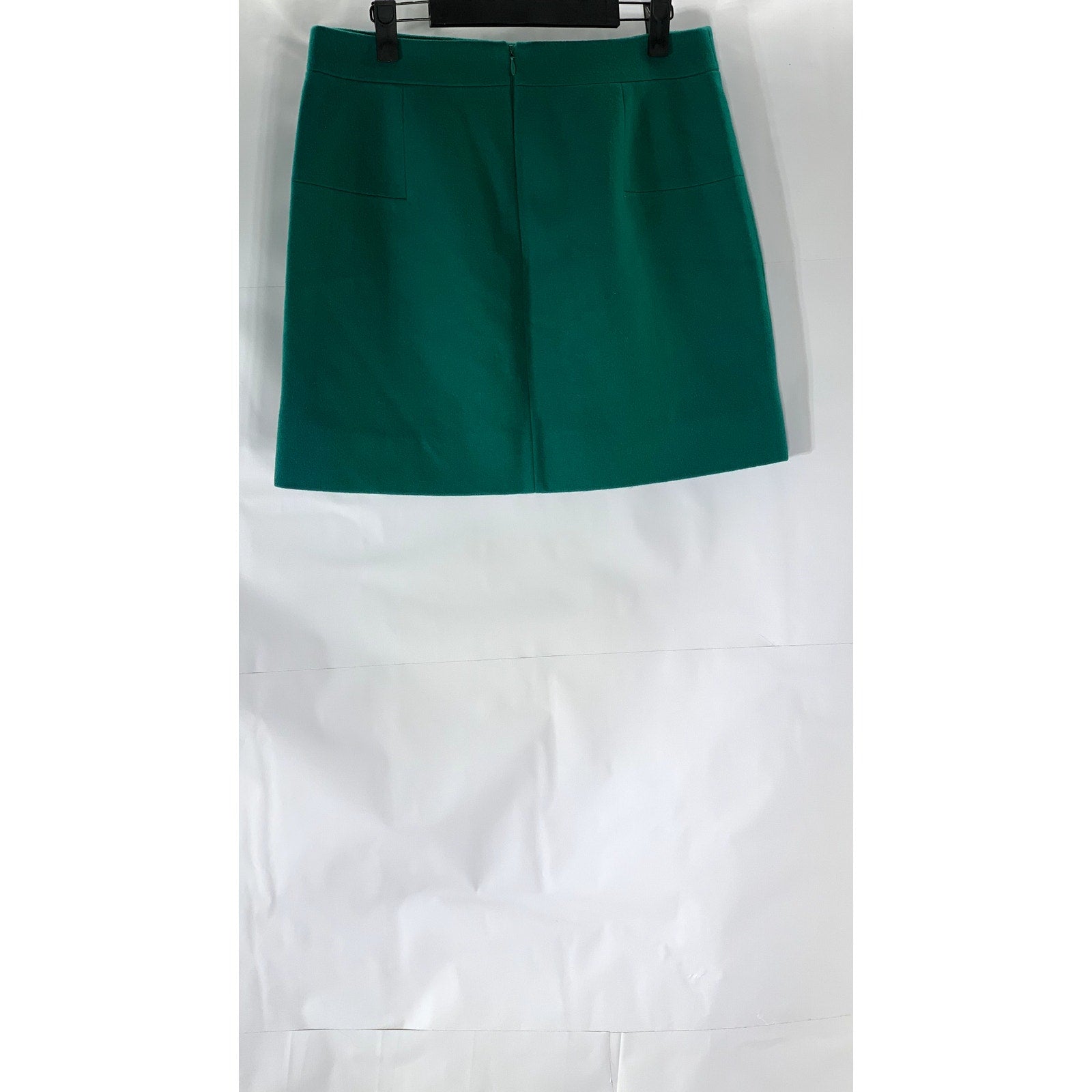 J.CREW Women's Green Wool-Blend Mini Pencil Skirt SZ 8