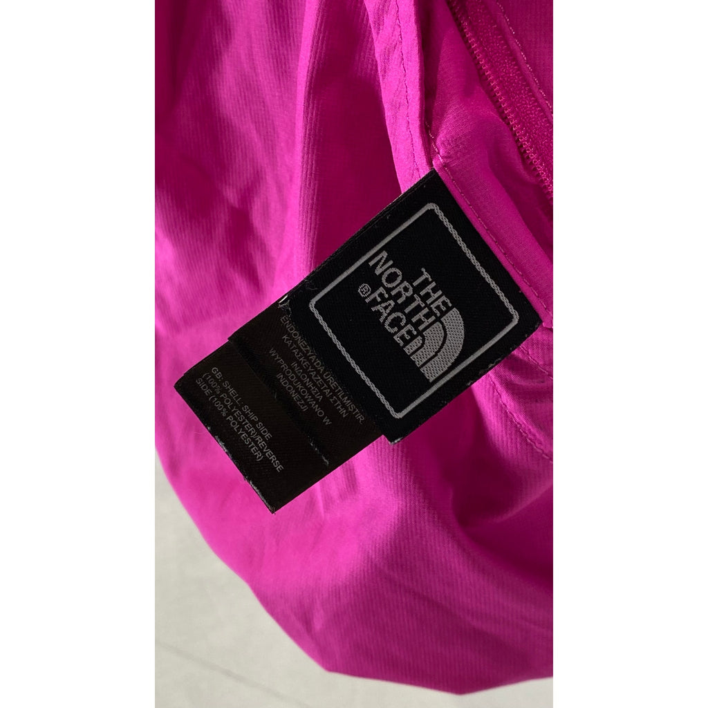 THE NORTH FACE Girl's Pink/Purple Striped Fleece Reversible Jacket SZ L(14-16)