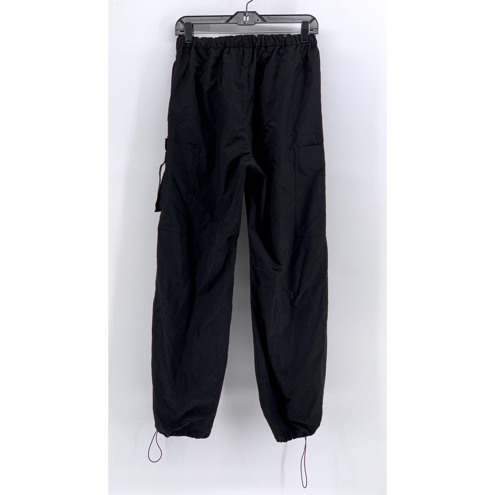 LOVE TREE Women's Black Solid Lightweight Cargo Pants SZ S