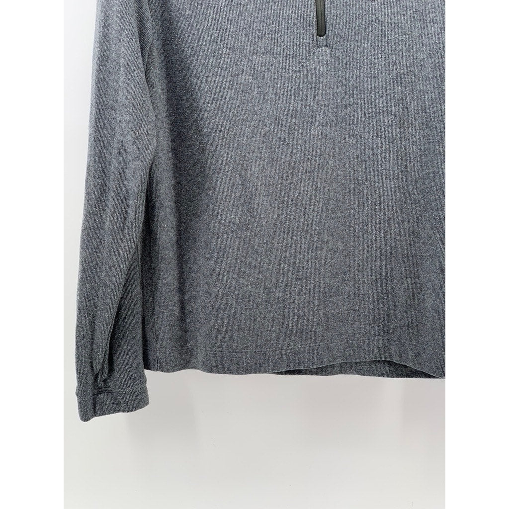 RHONE Men's Charcoal Gray Half-Zip Pullover Sweater SZ S