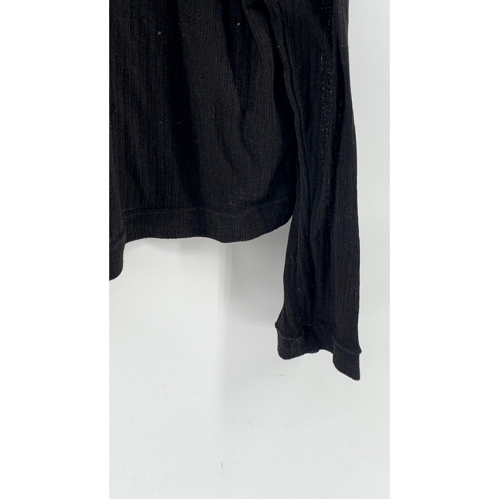 H&M Women's Black Rib Knit Pullover Long Sleeve Turtleneck Sweater SZ 2XL
