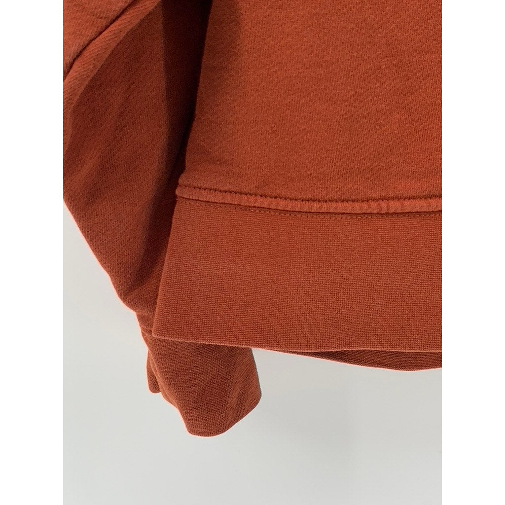 WEWOREWHAT Women's Burnt Orange Cotton Hoodie SZ S