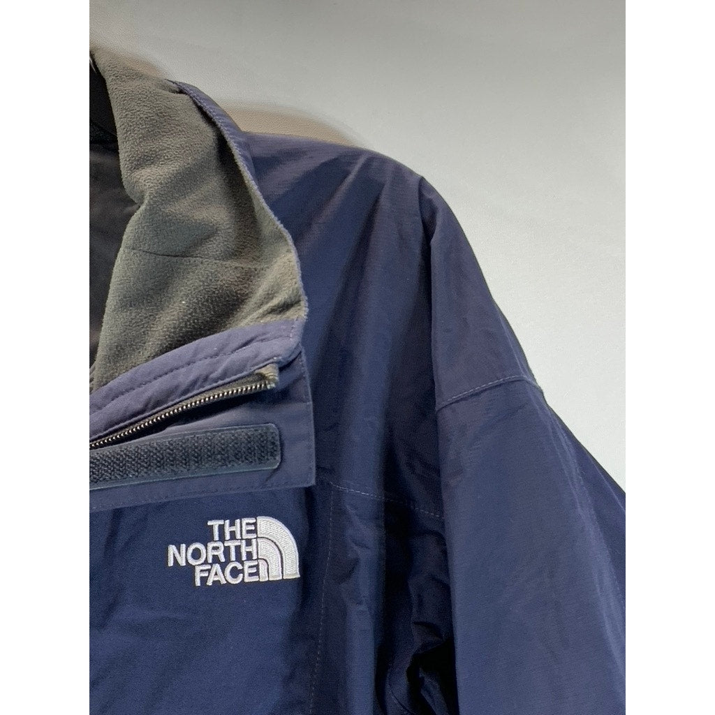 THE NORTH FACE Men's Navy Hyvent Water-Resistant Stand Collar Zip-Up Jacket SZ S