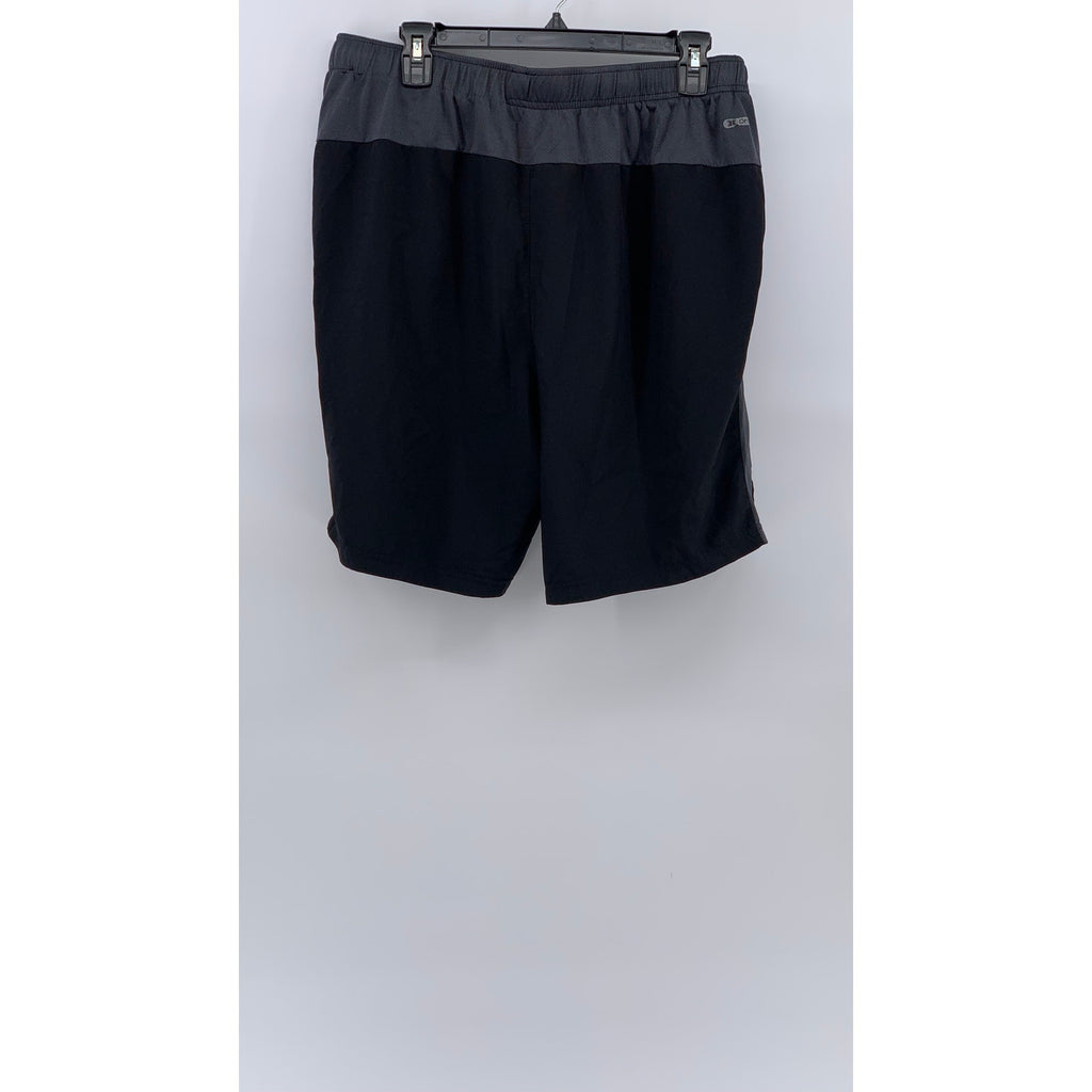RBX ACTIVE Men's Black-Gray X-Dri Performance Drawstring Shorts SZ L