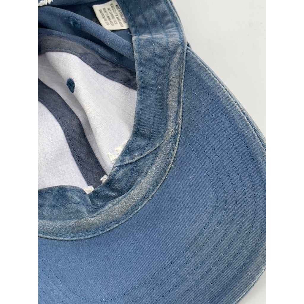 AMERICAN NEEDLE INC. Unisex Adult Blue Denim Sea Of Crises Adjustable Hat SZ OS