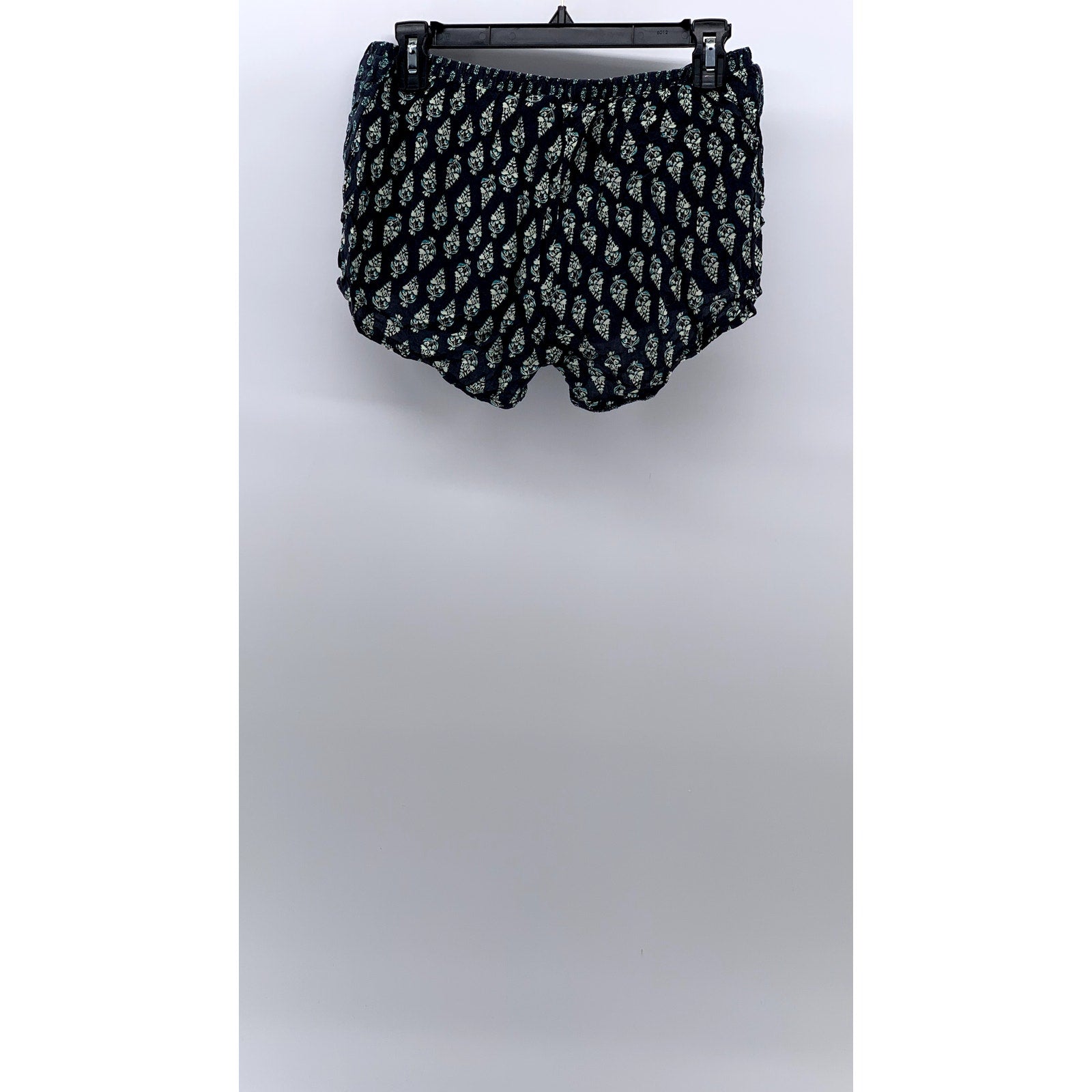 ARTISAN NY Women's Blue Printed Drawstring Relaxed-Fit Shorts SZ S