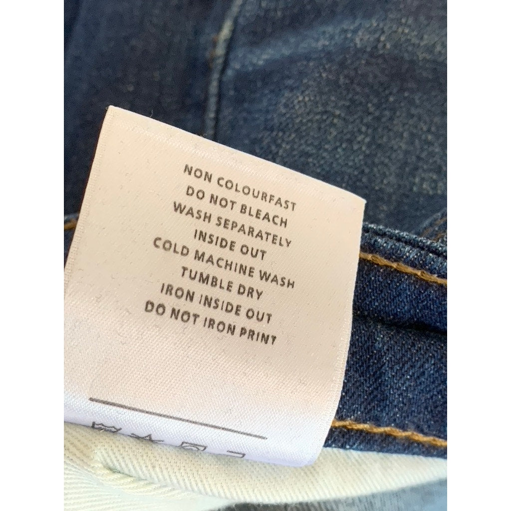 R.M. WILLIAMS Men's Dark Blue Straight-Leg Denim Five-Pocket Jeans SZ 30X34