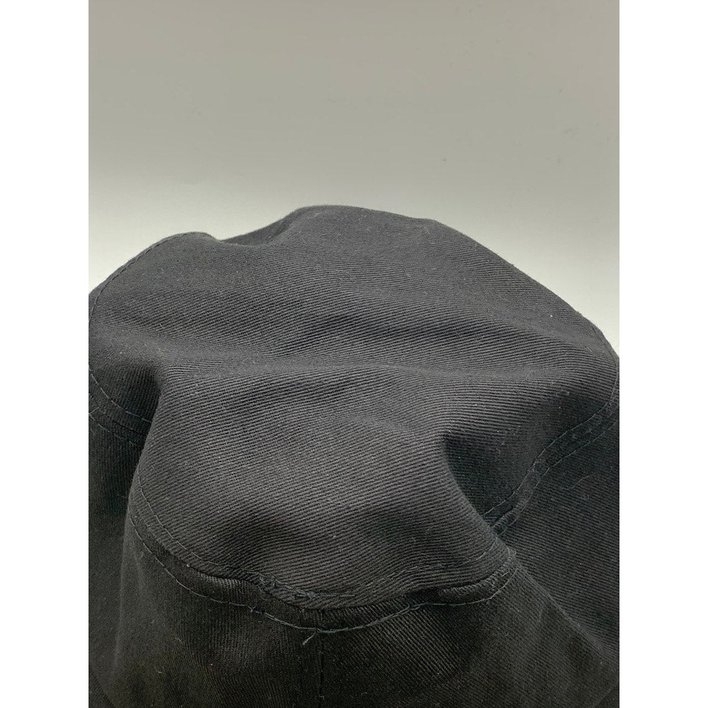 UNBRANDED Unisex Black Solid Canvas Bucket Hat SZ OS