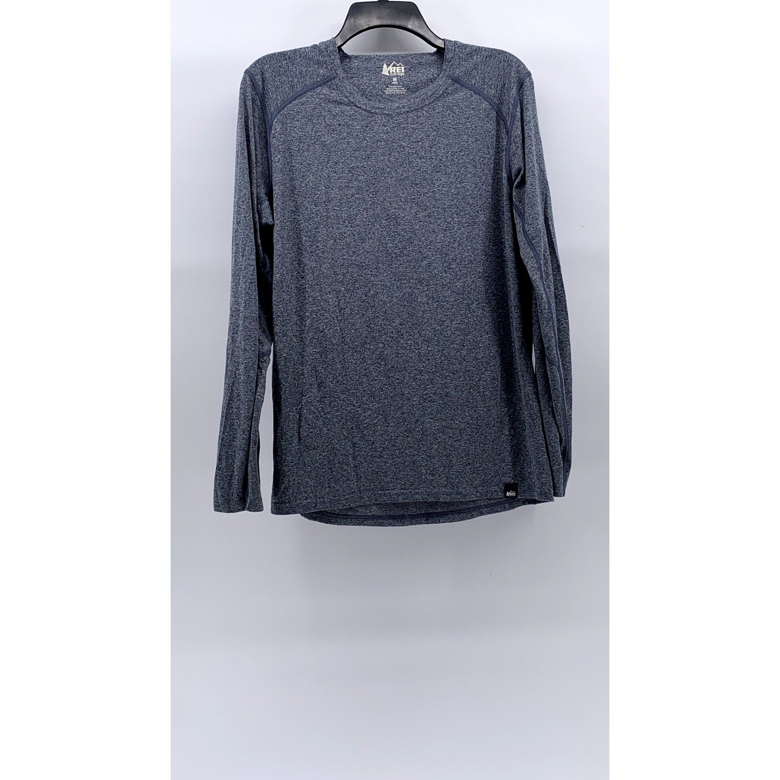 REI CO.OP Men's Heather Blue Crewneck Long Sleeve Active T-Shirt SZ M