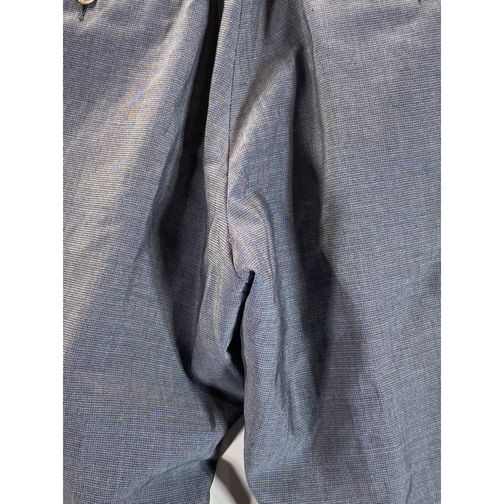 PAUL SMITH Men's Blue Wool Flat Front Dress Pants SZ 32X30