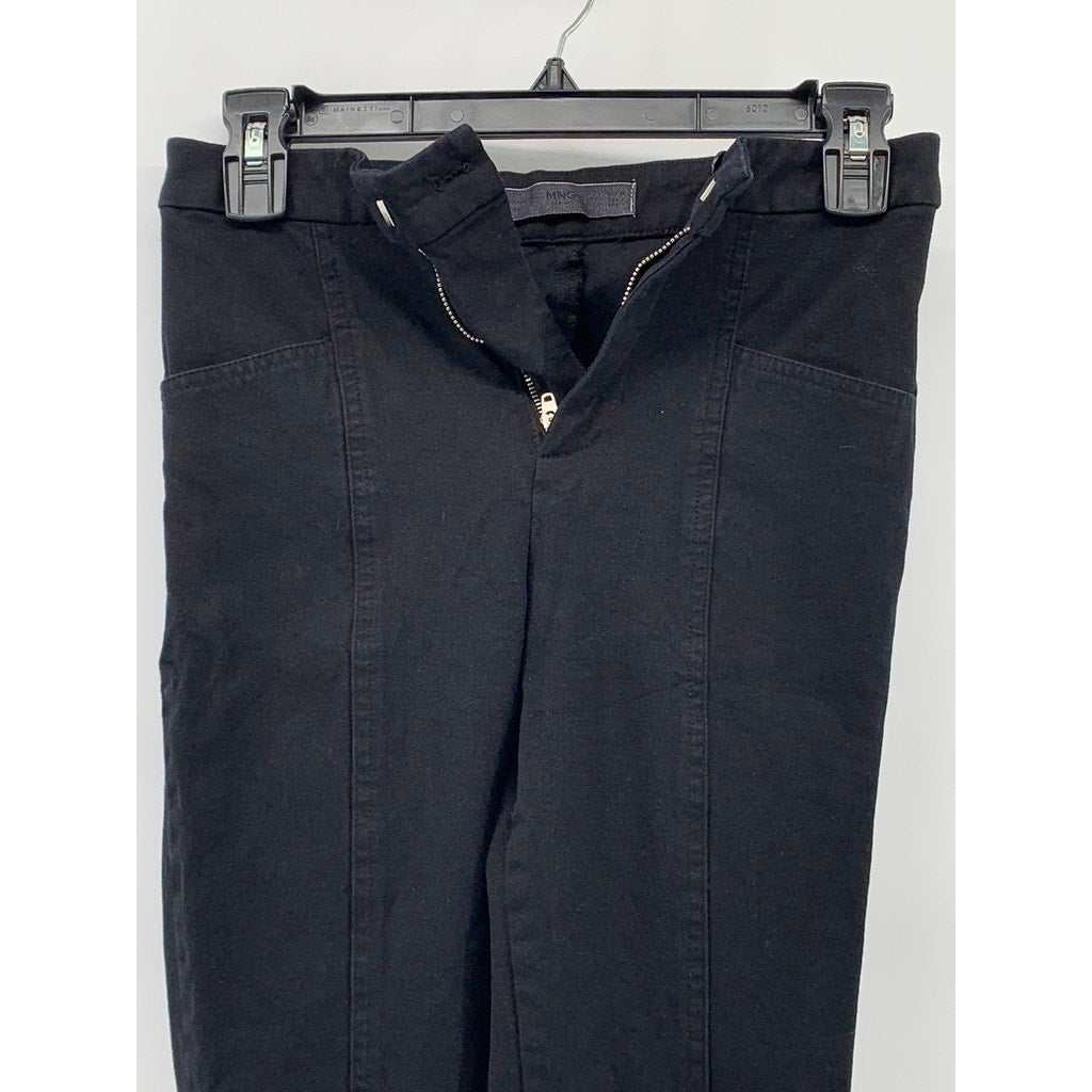 MNG Women's Black Casual Slim Pants SZ 2