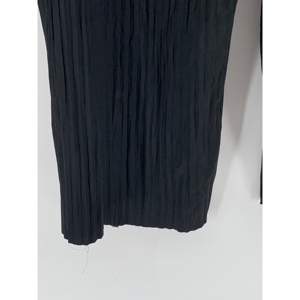 BABATON Aritzia Women’s Black Pleated Pull-On Relaxed Fit Wide-Leg Pants SZ M
