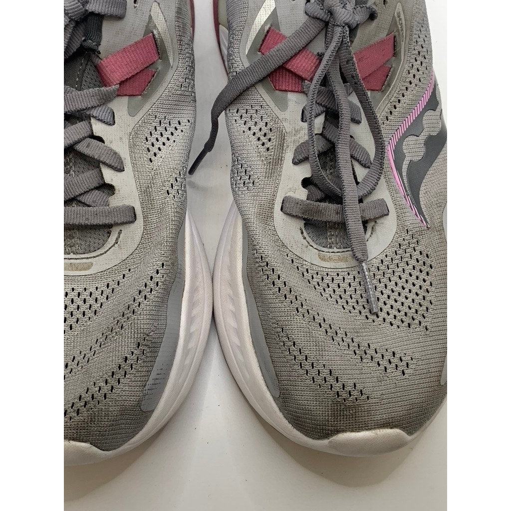 SAUCONY Women's Grey Guide 15 Active Sneakers SZ 8W