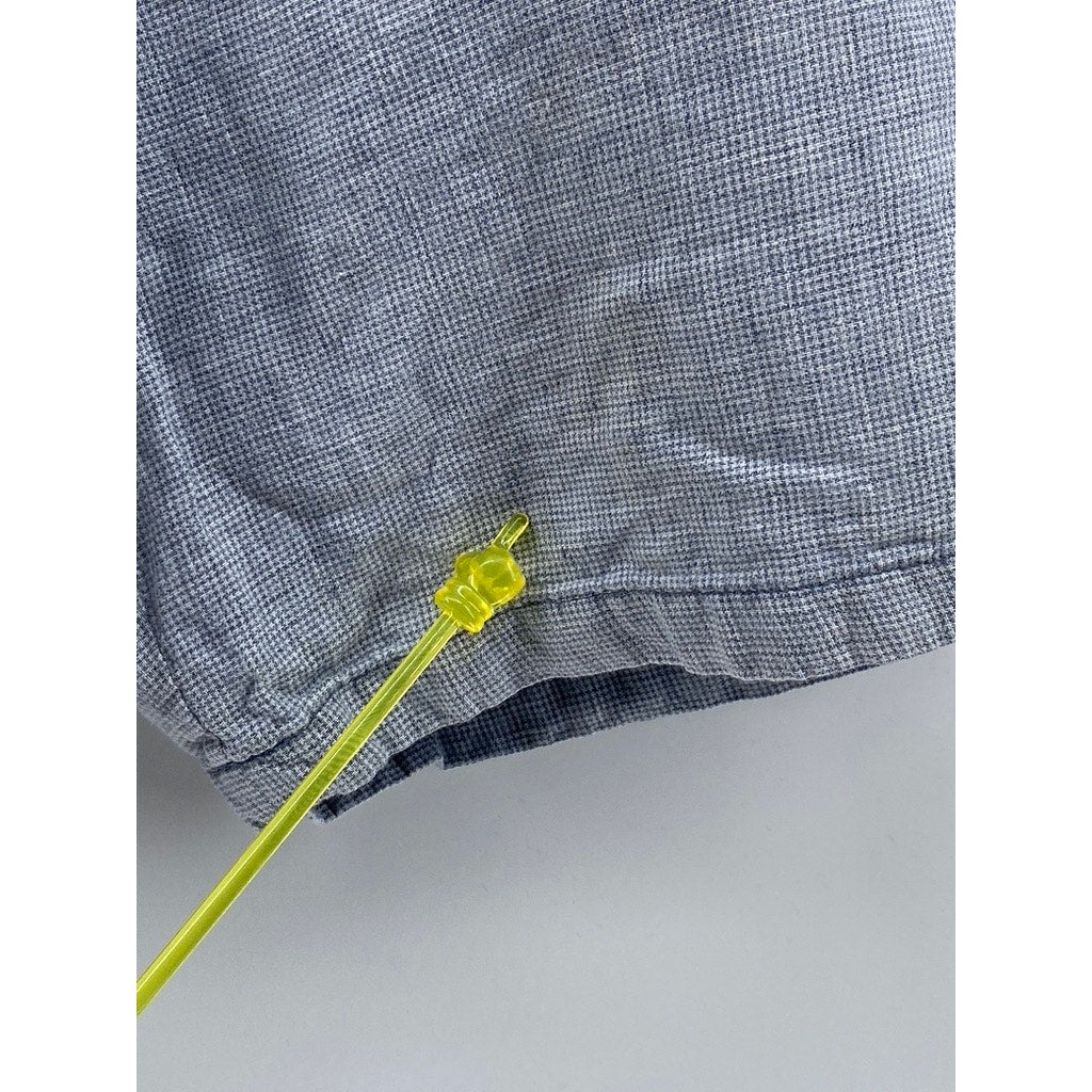 CLUB MONACO Men’s Blue Linen Textured Maddox Fit Shorts SZ 33