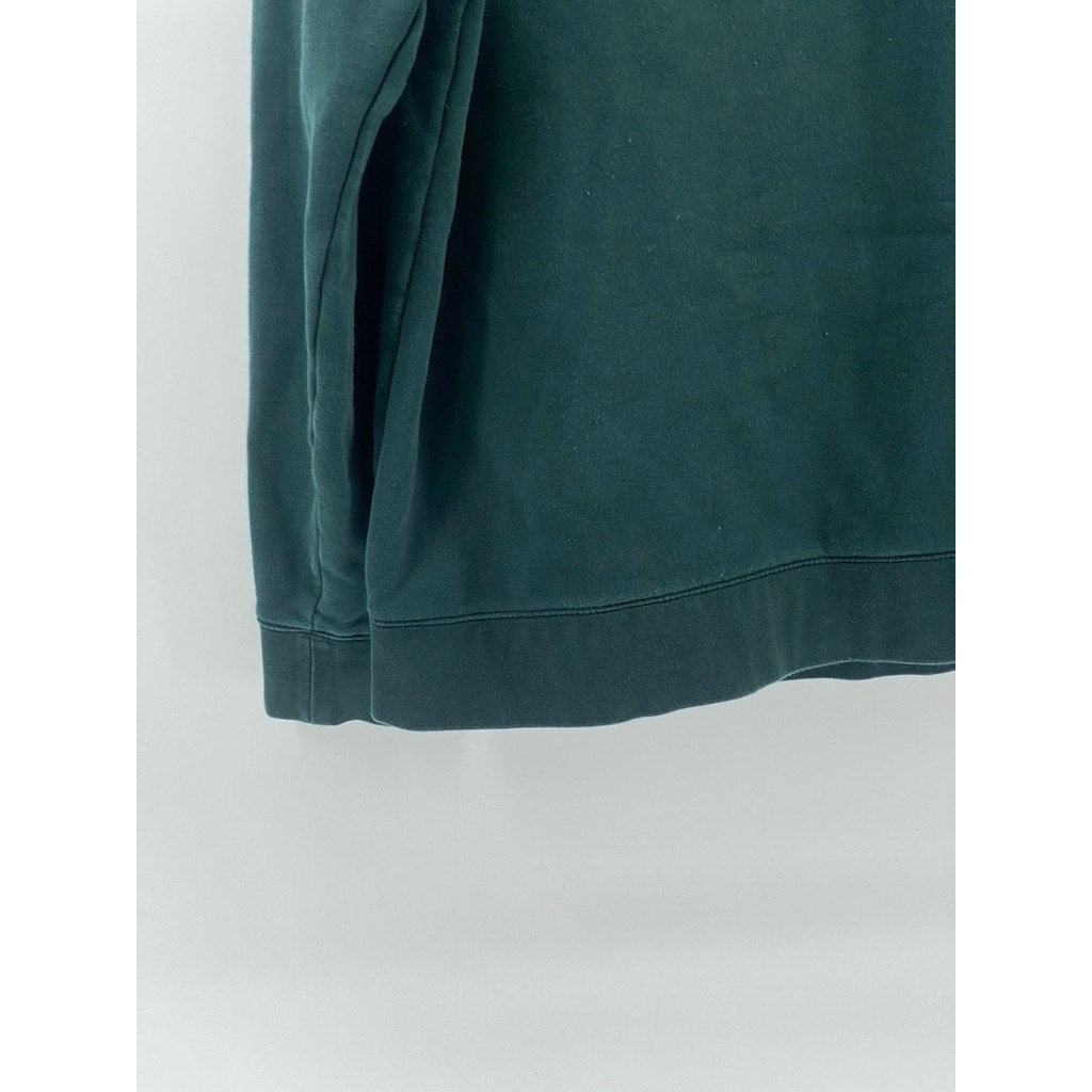 AS COLOUR UNITED Men's Dark Green Logo Crewneck Long Sleeve Sweatshirt SZ L