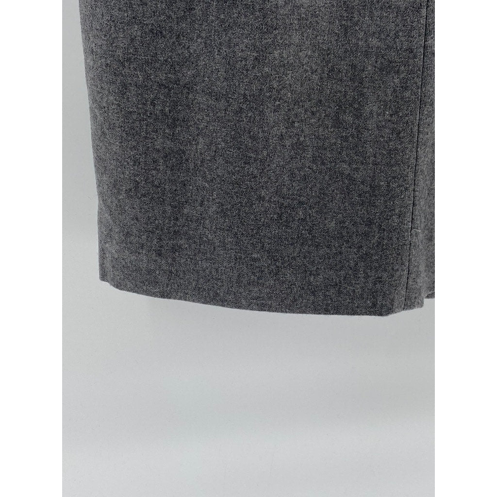 DESIGNS BY DEREK MARTIN Women's Vintage Gray Wool Straight Midi Skirt SZ 6