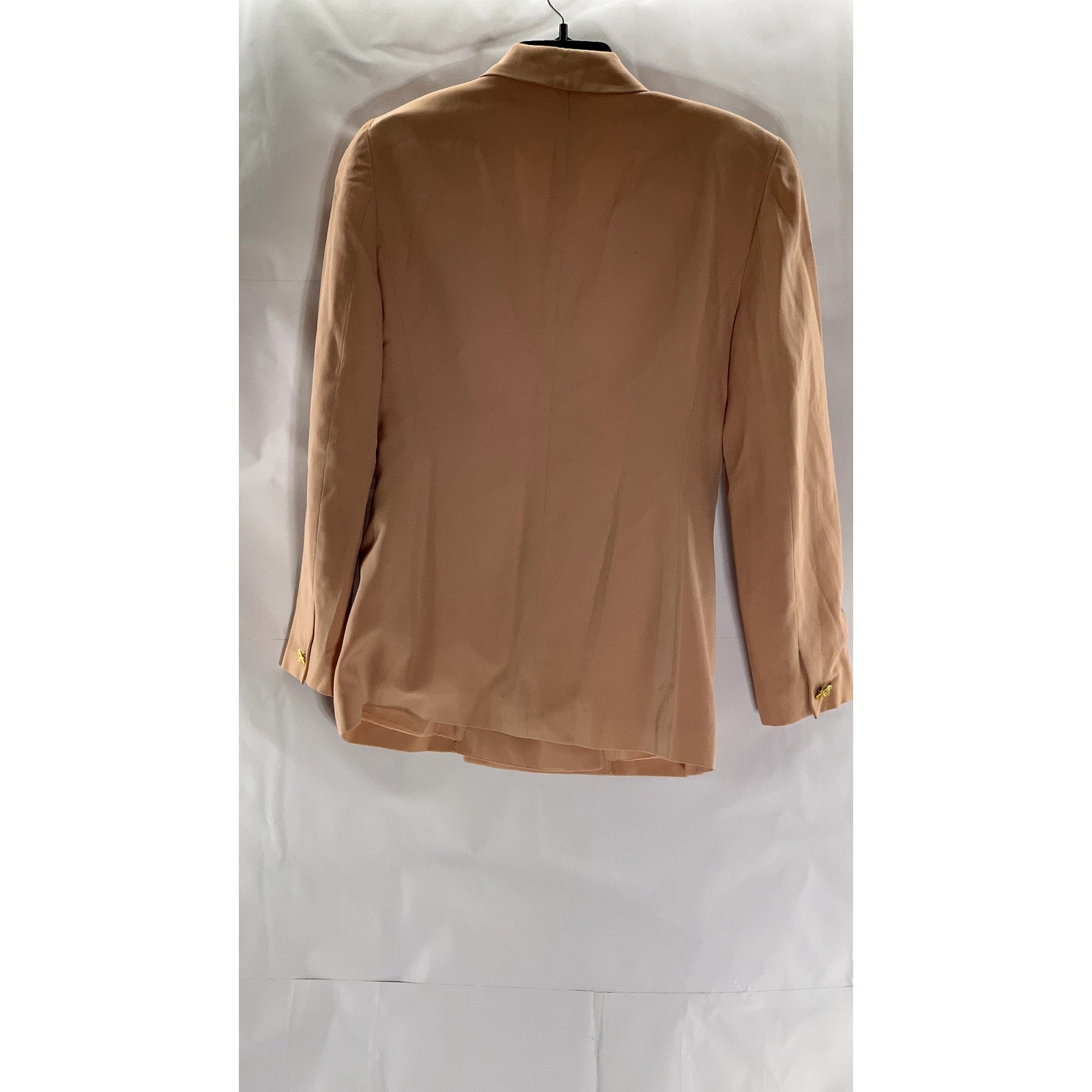 BICCI NEW YORK Women's Vintage Peach Wool Double Breast One-Button Blazer SZ 4