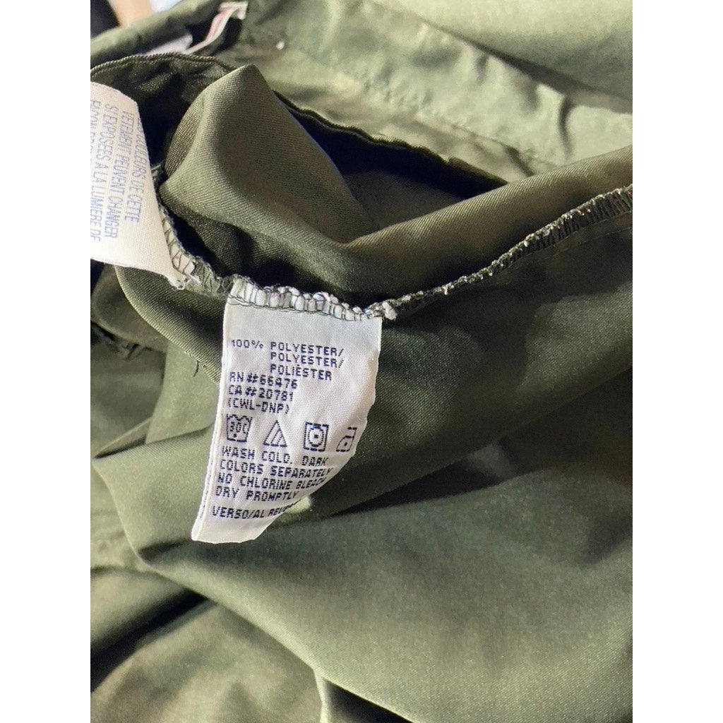 TOMMY HILFIGER Women's Dark Olive Vintage Pull-On Straight Mini Skirt SZ 6