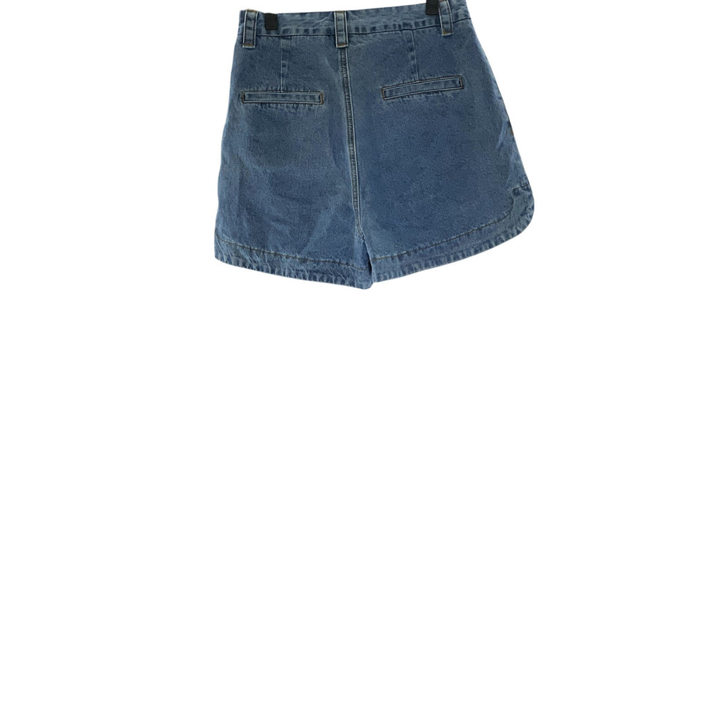 FRNCH Women's Blue Denim Tiffany Round-Hem Large Pocket Shorts SZ XS