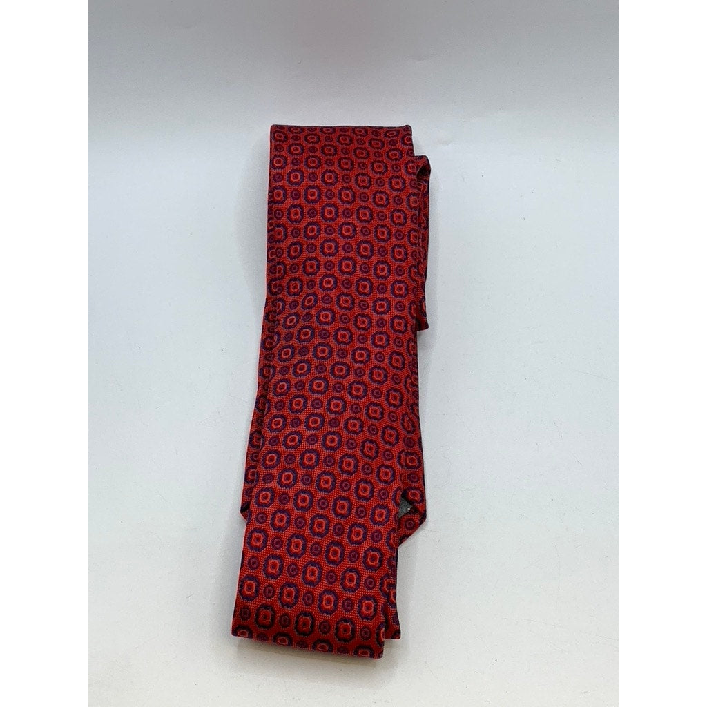 STUDIO-L Men's Red Printed Microfabric Tie SZ OS